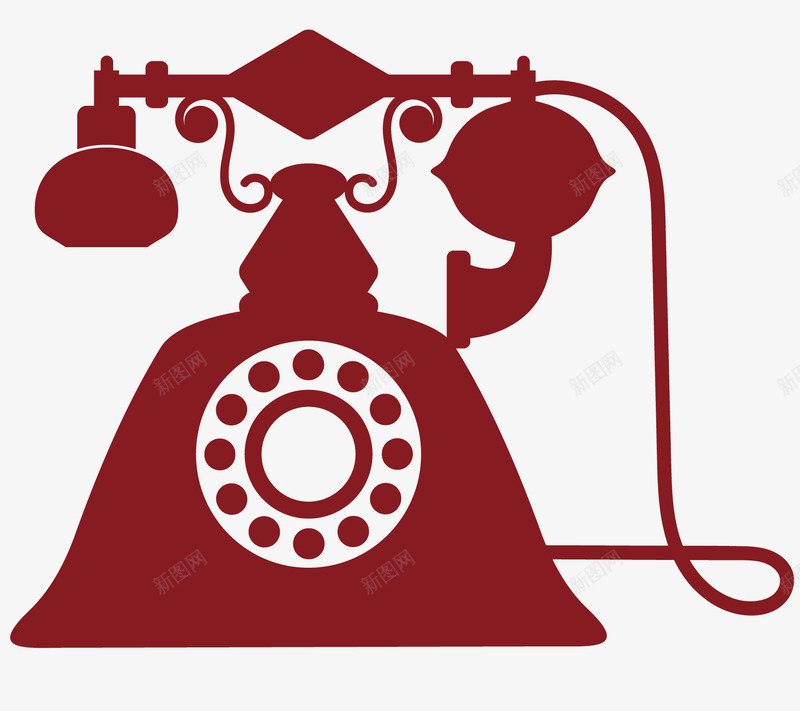 复古电话png免抠素材_88icon https://88icon.com 古代电话 复古电话 手摇电话 电话 电话机 老式电话