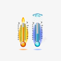 户外温度表矢量图素材