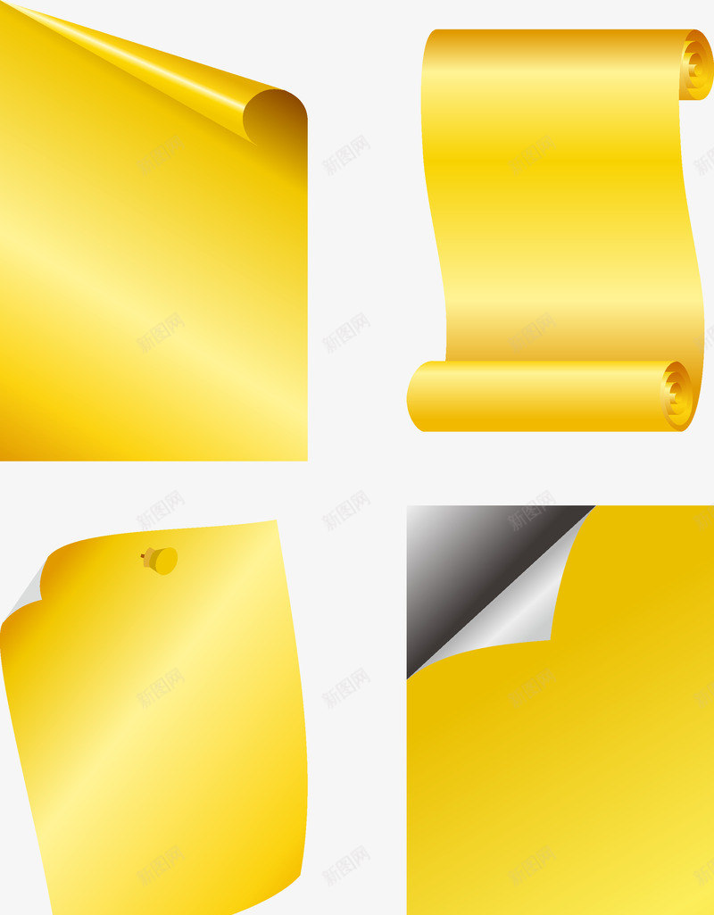 卷纸png免抠素材_88icon https://88icon.com 卷纸 卷边 边角