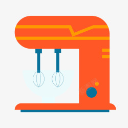 卡通扁平化打蛋器矢量图素材