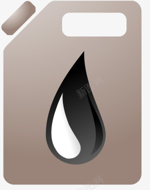 节能环保灯卡通油桶创意图标图标