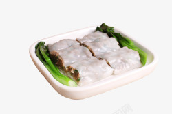 美味传统小吃青菜瘦肉肠粉素材