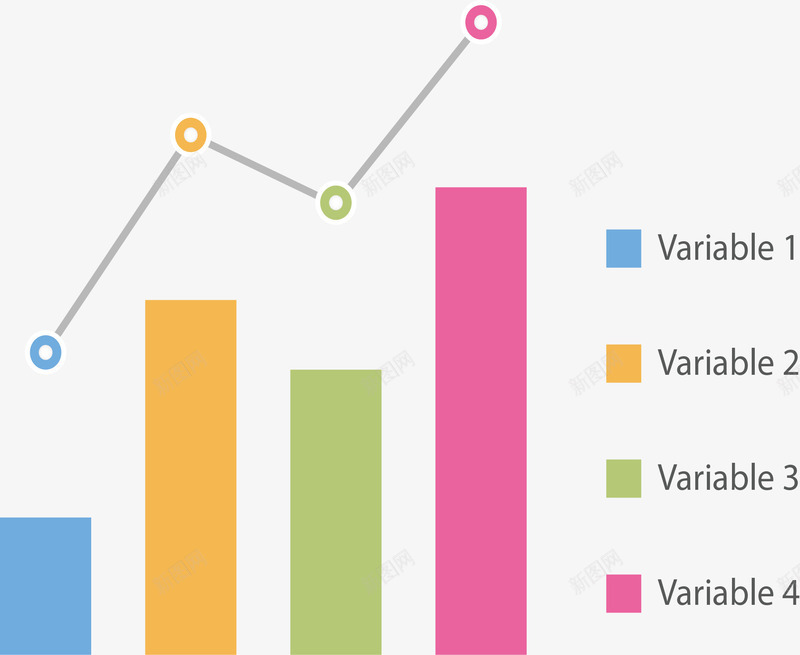 折线柱形图png免抠素材_88icon https://88icon.com 折线图 数据统计 柱形图 矢量素材