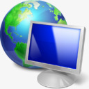 浏览器电脑地球监控屏幕Futu图标图标