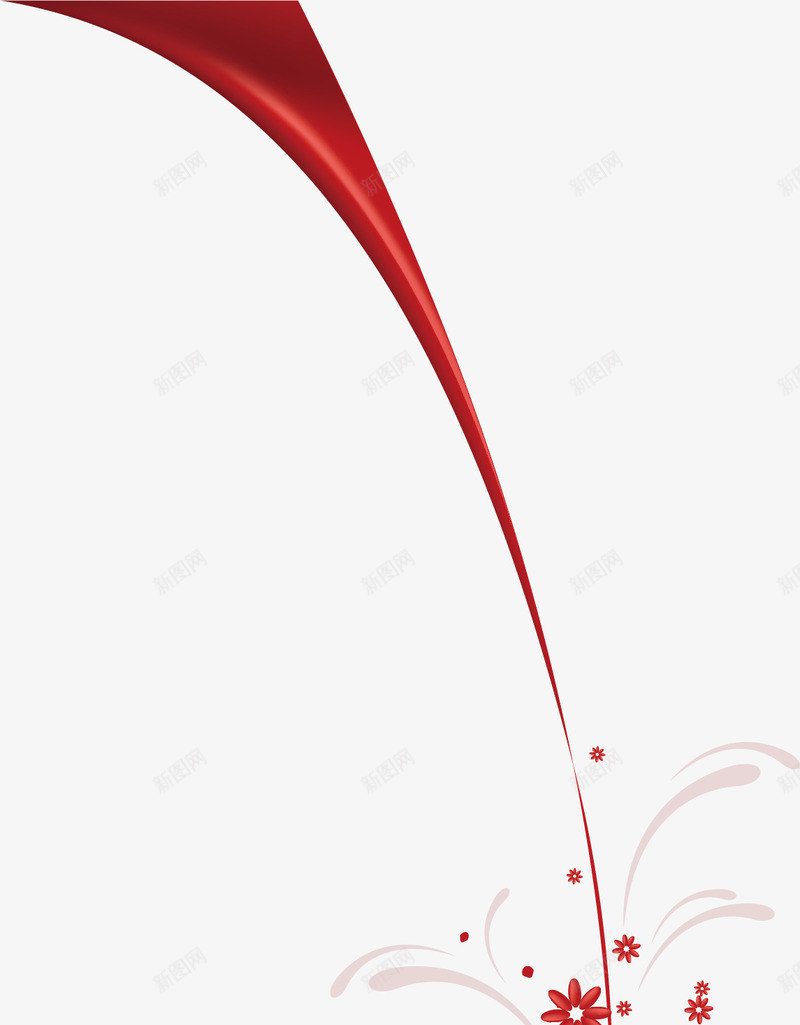 红色线条流线型装饰图案矢量图ai免抠素材_88icon https://88icon.com 流线型 红色 线条 装饰图案 矢量图