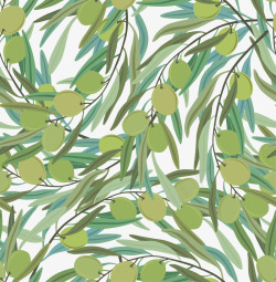 青花纹素材青橄榄花纹矢量图高清图片