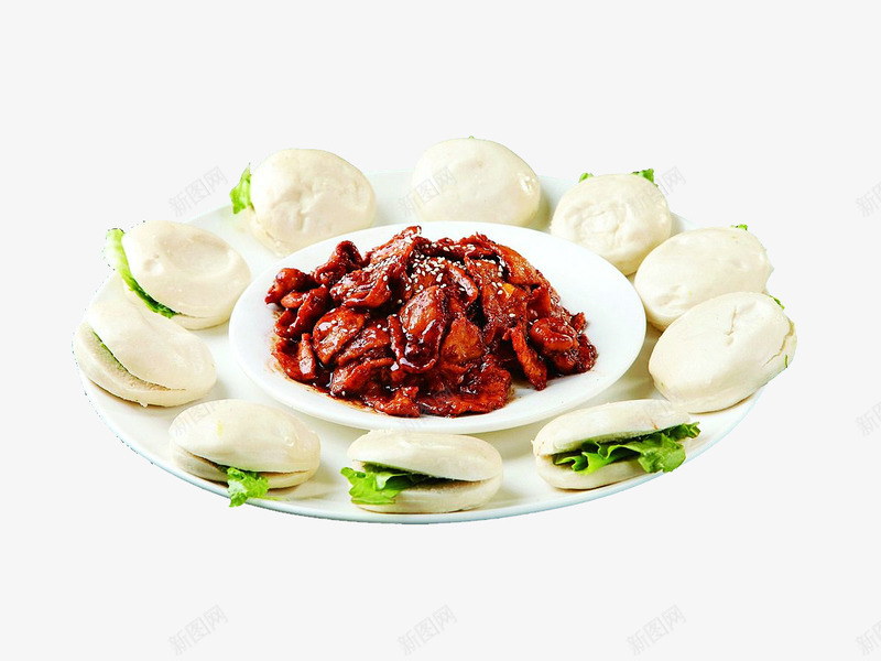 小饼夹酱驴肉png免抠素材_88icon https://88icon.com 小饼夹酱驴肉 特色美食 美味