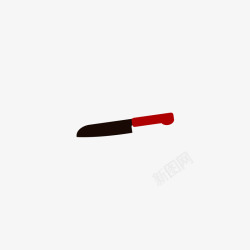 红黑色的刀素材