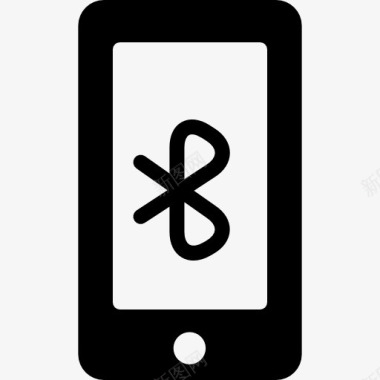运输工具和用具蓝牙标志在手机屏幕图标图标