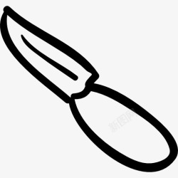 切割工具和用具刀手绘工具图标高清图片