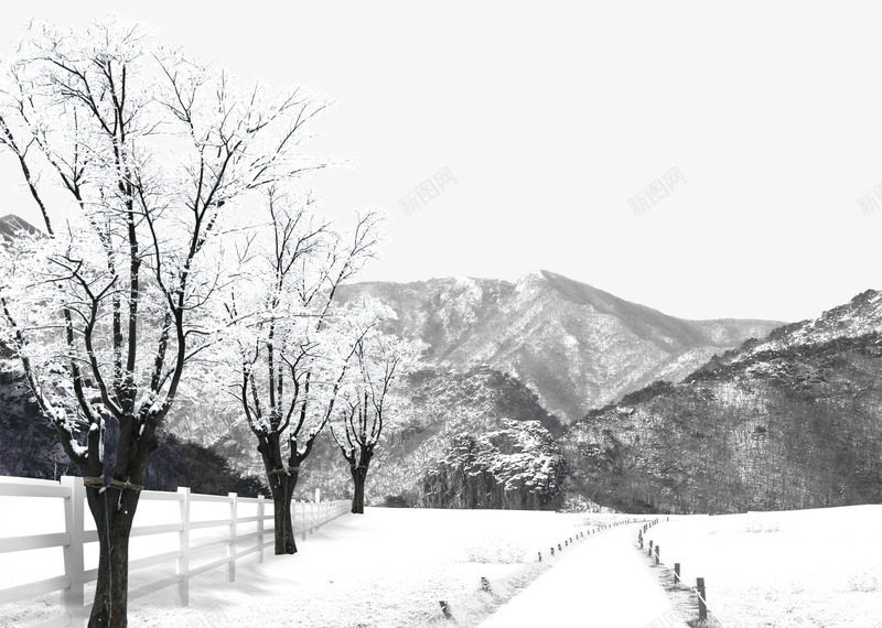冬季户外风景景观png免抠素材_88icon https://88icon.com 冬季 户外 景观 风景