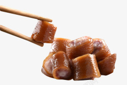卤水猪尾巴筷子夹肉素材