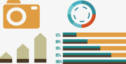 分类扁平数据图表素材