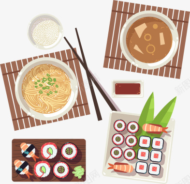 筷子夹食物扁平化食物图标图标