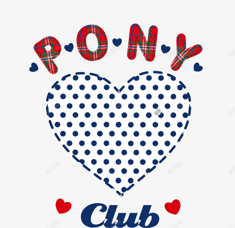 斑点爱心矢量图ai免抠素材_88icon https://88icon.com 俱乐部 描边 爱心 红色格子 艺术字 蓝色 矢量图