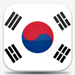 南韩国二V7国旗图标图标