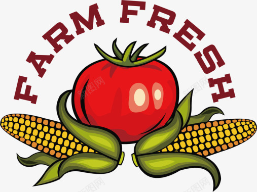 logo标识玉米生态农业矢量图图标图标