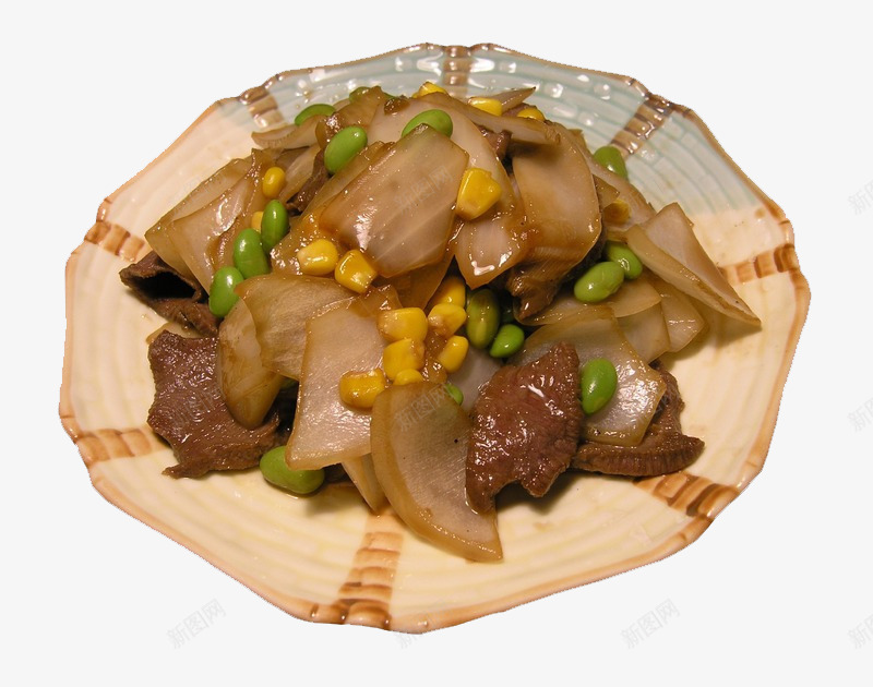 牛舌炒洋葱png免抠素材_88icon https://88icon.com 牛舌炒洋葱 特色小吃 美味食品