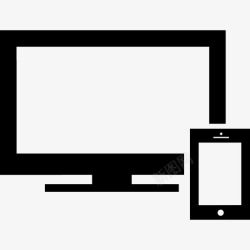 现代显示器响应式为不同的显示器的格式和大小图标高清图片