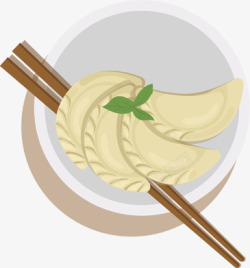 筷子上的水饺素材