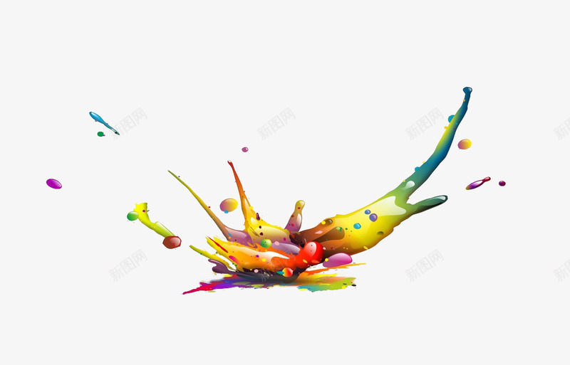 喷洒的彩色颜料png免抠素材_88icon https://88icon.com 免抠素材 喷洒 彩色颜料 滴落