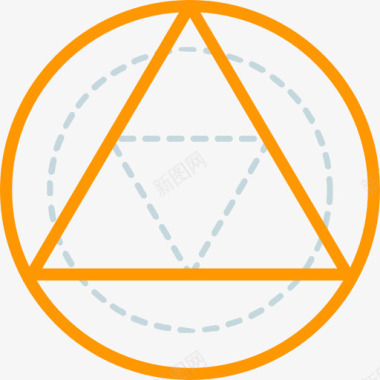 神圣几何三角图标图标