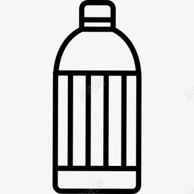 矢量瓶贴洗涤剂瓶图标图标