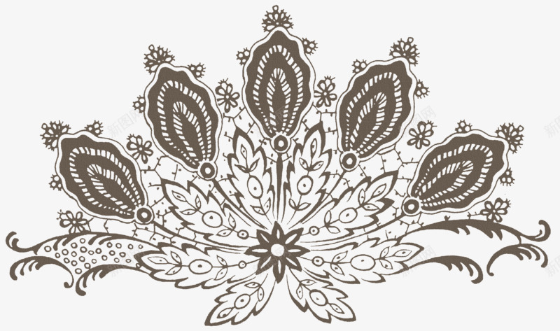 卡通手绘复古花纹底纹png免抠素材_88icon https://88icon.com 卡通底纹 复古底纹 复古花纹 线条装饰 速写