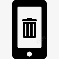 回收站回收站的标志在手机屏幕图标高清图片