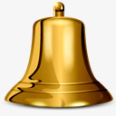 金色条形金色的铃铛图标图标