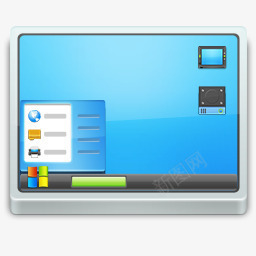 白领桌面电脑桌面图标图标
