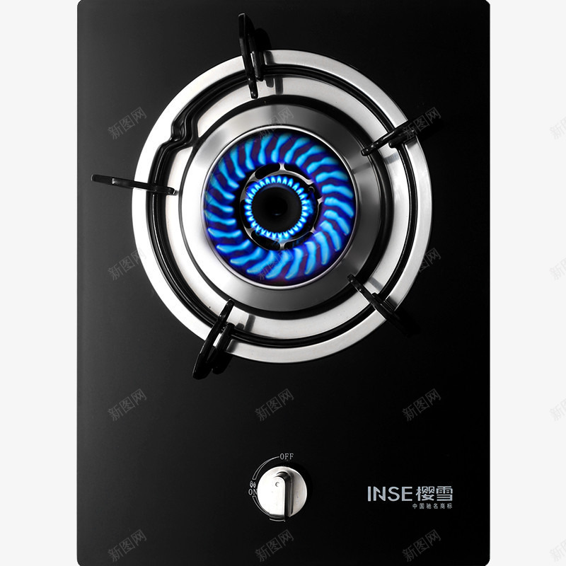 樱雪INSE燃气灶具JZpng免抠素材_88icon https://88icon.com 产品实物 单灶 天然气 樱雪