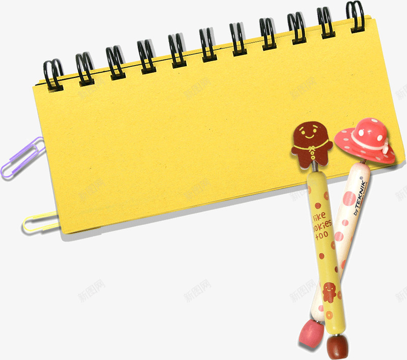 黄色系列可爱铅笔本子png免抠素材_88icon https://88icon.com 可爱 本子 系列 铅笔 黄色