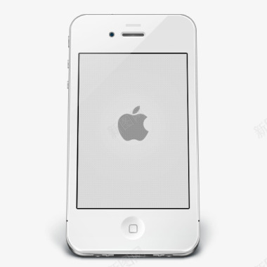 白色苹果手机桌面图标图标