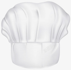 手绘白色厨师帽素材