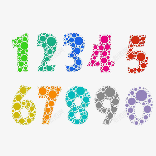 彩色数字按键png免抠素材_88icon https://88icon.com 多色 数字按键 数学数字 生活 阿拉伯数字