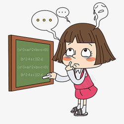 思考的女孩素材
