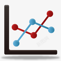 矢量制作图表linechart图标图标