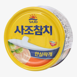 韩国金枪鱼罐头正面图素材