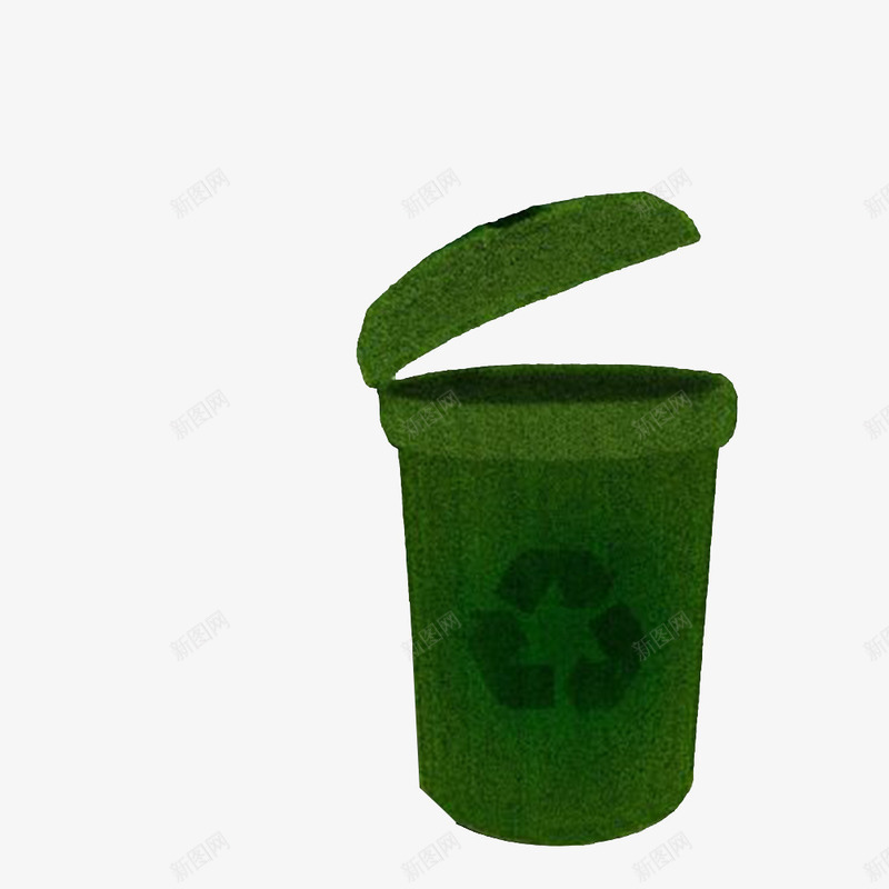 卡通绿色生态的垃圾桶png免抠素材_88icon https://88icon.com 保护 保护地球 无毒标志 爱护地球 爱护的 环保的 环境卫生 绿色生态