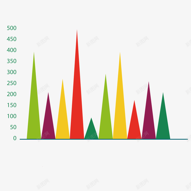 彩色折线分析png免抠素材_88icon https://88icon.com ppt 彩色 折线 数值 数据 行情