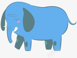 韩国可爱手绘卡通动画大象素材