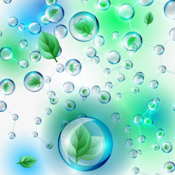 绿叶水泡素材