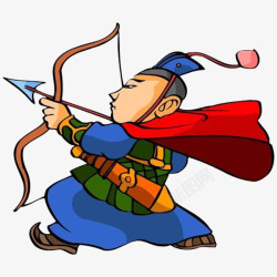 拿弓箭的男子素材