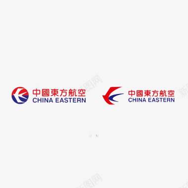 字母标志红色中国东方航空logo标志图标图标