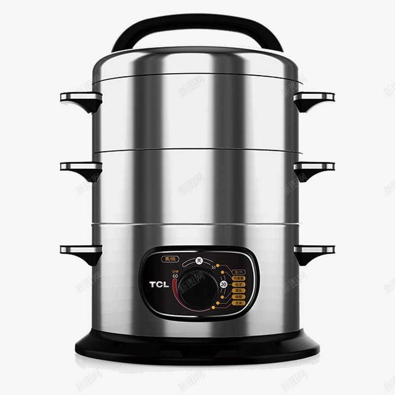 tcl三层不锈钢小蒸锅png免抠素材_88icon https://88icon.com tcl电蒸锅 一个白色蒸锅 双层蒸锅 品牌电蒸锅 电蒸锅 白色蒸锅 蒸锅