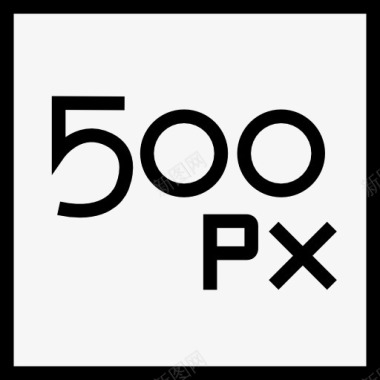 网络社交500px图标图标