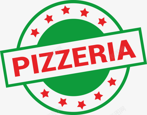 披萨店logo矢量图图标图标