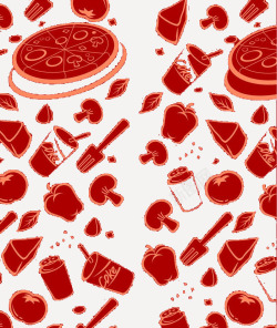 红色快餐背景图素材