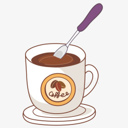 卡通咖啡奶茶素材